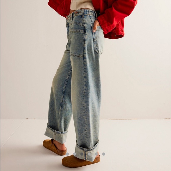 Free People We The Free Palmer Cuffed Jeans - Picture 4 of 8